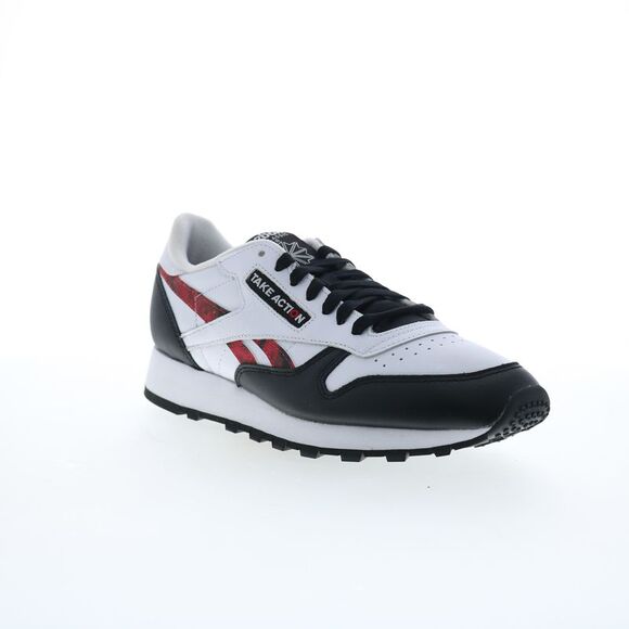 Reebok Mens Classic Leather Take Action White Shoes (NWT) - Picture 2 of 7